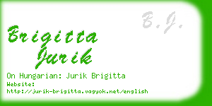 brigitta jurik business card